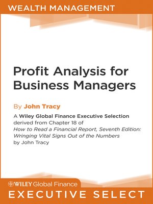 cover image of Profit Analysis for Business Managers